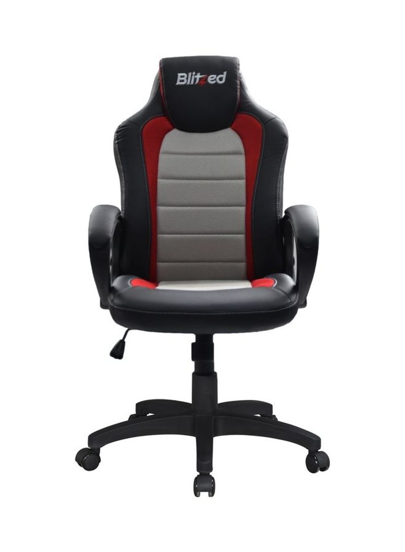 Gaming Chair Racing Style With Breathable Mesh Grey/Red/Black 116x61x15.7cm
