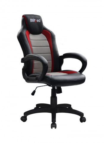 Gaming Chair Racing Style With Breathable Mesh Grey/Red/Black 116x61x15.7cm