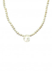 Pearls Strand Letter G Necklace