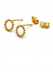 18 Karat Gold Round Bubble Earrings reviews 18 Karat Gold Round Bubble Earrings