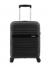 4 Wheels Sunside Hard Side Cabin Lugage Trolley Bag 55cm Black