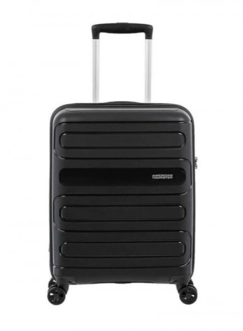 4 Wheels Sunside Hard Side Cabin Lugage Trolley Bag 55cm Black