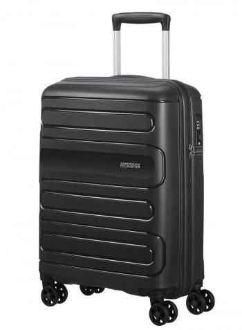 4 Wheels Sunside Hard Side Cabin Lugage Trolley Bag 55cm Black