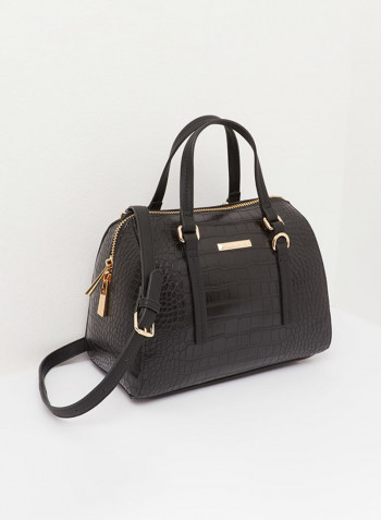 Comfortable Poppy Satchel Handbag Black