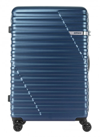 4 Wheels Skybridge Hard Side Large Lugage Trolley Bag 79cm Navy