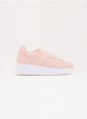 Angeles Lace Up Sneaker Pink/White