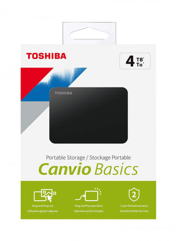 Canvio Basics External Hard Disk 4TB Black