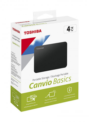 Canvio Basics External Hard Disk 4TB Black