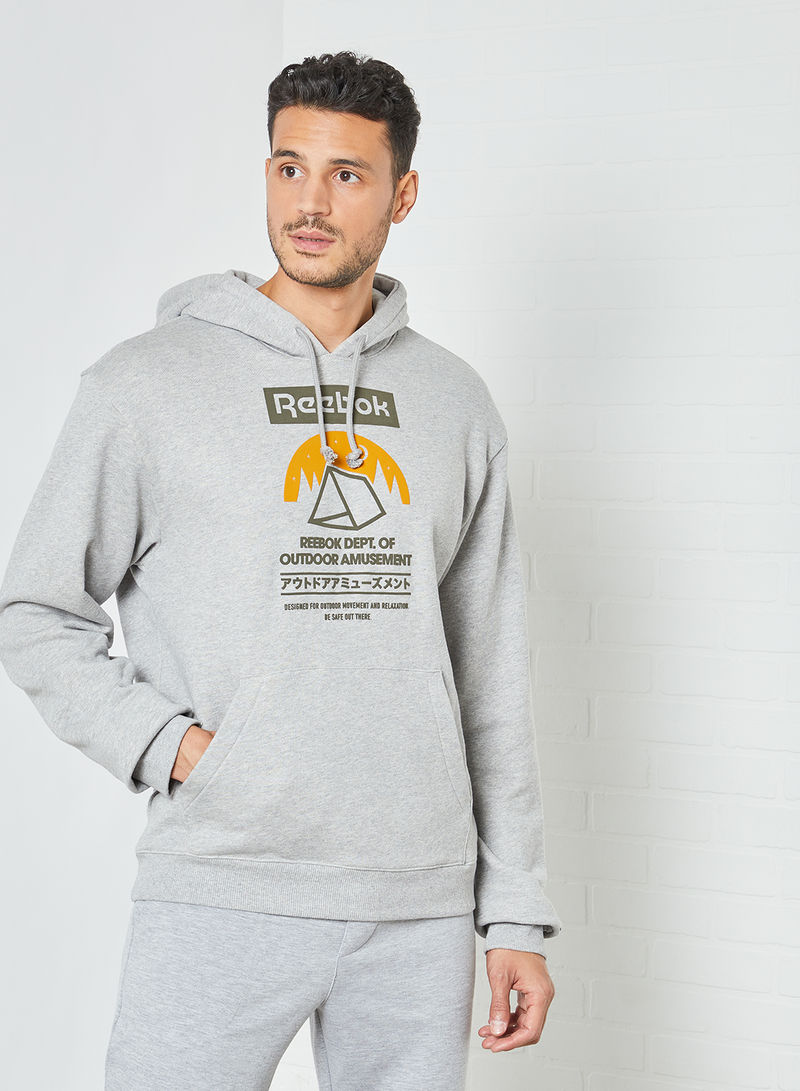 Classics Camping Graphic Hoodie Grey