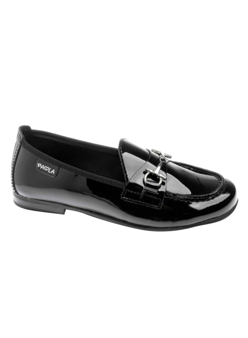 Paola Slip-On School Shoes Black