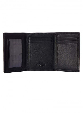 Card Holder Trifold Wallet Black