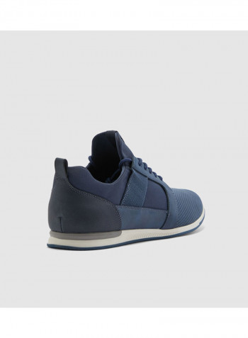 Moonah Lace-Up Low Top Sneakers Blue