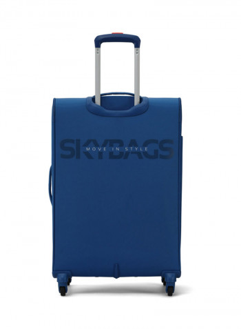Vanguard 4-Wheel Softside Check-In Luggage Trolley Blue/Red/Grey