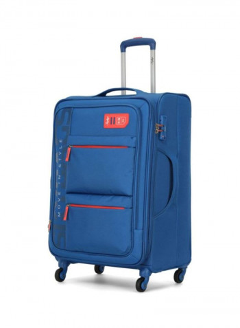 Vanguard 4-Wheel Softside Check-In Luggage Trolley Blue/Red/Grey