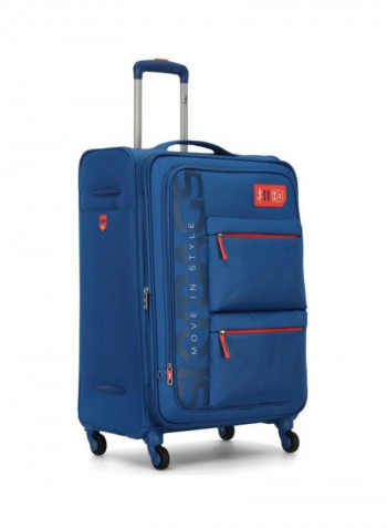 Vanguard 4-Wheel Softside Check-In Luggage Trolley Blue/Red/Grey