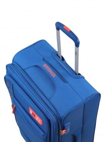 Vanguard 4-Wheel Softside Check-In Luggage Trolley Blue/Red/Grey