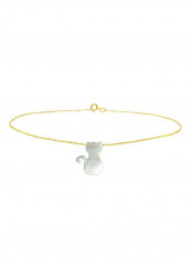 18 Karat Gold Cat Shape Mother Of Pearl Bracelet reviews 18 Karat Gold Cat Shape Mother Of Pearl Bracelet