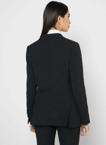 Tailored Long Sleeve Blazer Black