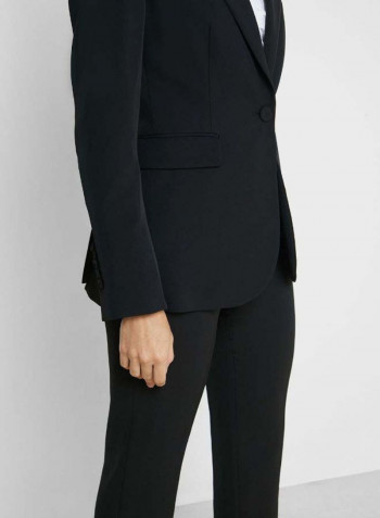 Tailored Long Sleeve Blazer Black