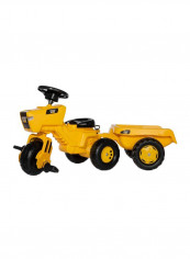 3 Wheeler Cat Ride-On Tractor With Trailer 109x47x56centimeter