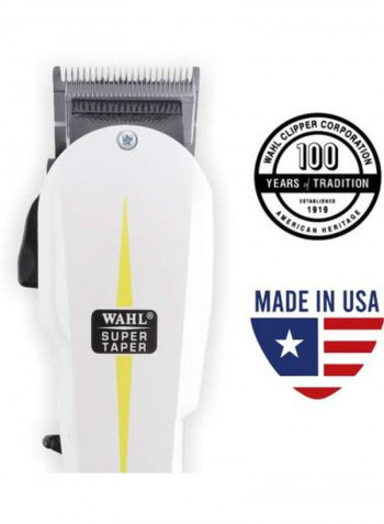 Super Taper Professional Vibrator Clipper White/Black