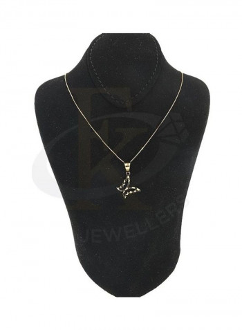 Chain Necklace With Butterfly Pendant