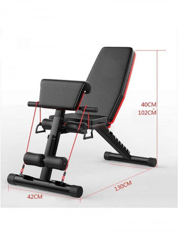 Multifunctional Exercise Bench 99x32x42centimeter