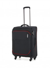 Warren Softside Medium Check in Luggage Trolley Black