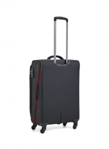Warren Softside Medium Check in Luggage Trolley Black