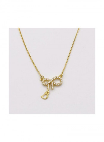 14 Karat Gold Plated Letter B Pendant Necklace