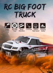 A979-B 2.4G 1/18 Scale 4WD 70KM/H High Speed Electric Full Proportional Big Foot RC Buggy Truck 29.3cm