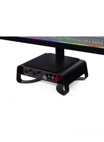 Curve Riser Monitor Stand for Apple iMac, iMac Pro & Display Monitors 10 inch أسود