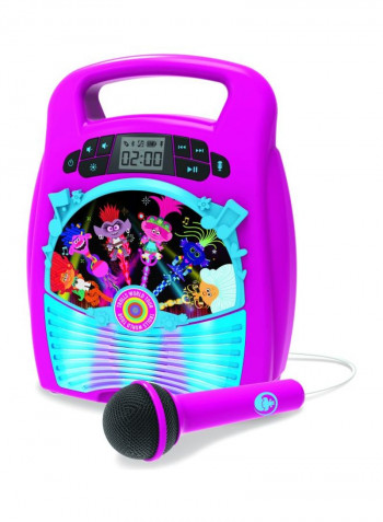 Trolls World Tour Bluetooth MP3 Karaoke Machine IH-KD-TR-553 22x8.25x25.5centimeter