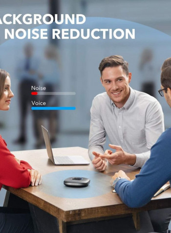 PowerConf Bluetooth Conference Speakerphone With 6 Microphones And USB-C 4.9x4.9x1.1inch Black