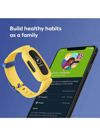 Ace 3,Tracker for Kids 6+ with Animated Clock Faces, Up to 8 days battery life & water resistant up to 50 m Black/Minions Yellow