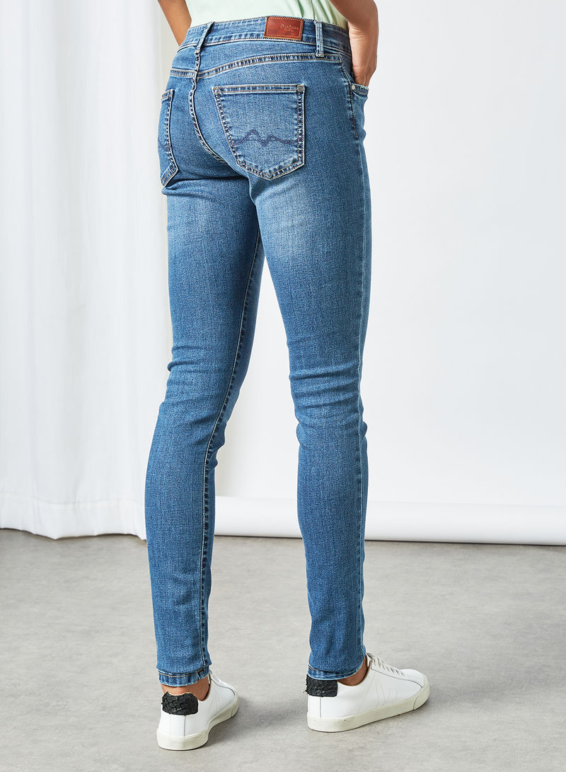 Mid Rise Skinny Fit Jeans Light Blue