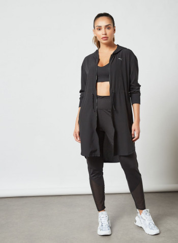 Studio Flow Hooded Jacket Black