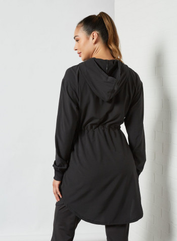 Studio Flow Hooded Jacket Black