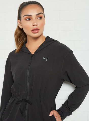 Studio Flow Hooded Jacket Black