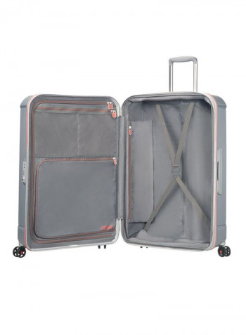 4 Wheels Technum Hard Side Medium Lugage Trolley Bag 68cm Aluminium