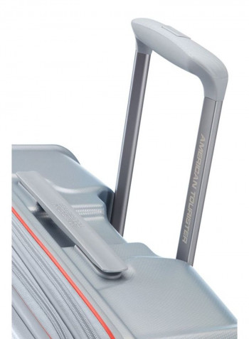 4 Wheels Technum Hard Side Medium Lugage Trolley Bag 68cm Aluminium