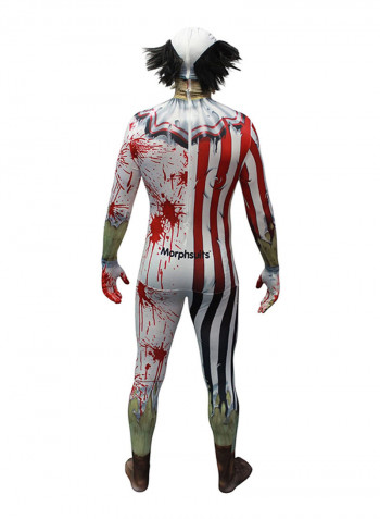 Zombie Clown Jaw Dropper Costume M