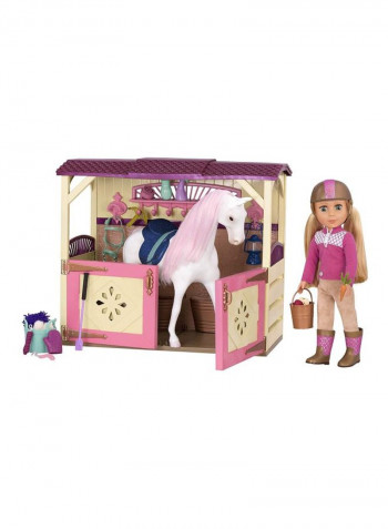 18-Piece All Asparkle Acres Riding Stable Set GG57000Z