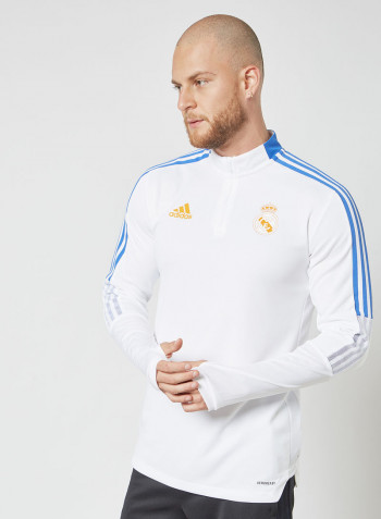 Real Madrid Football Club Tiro Training Top White