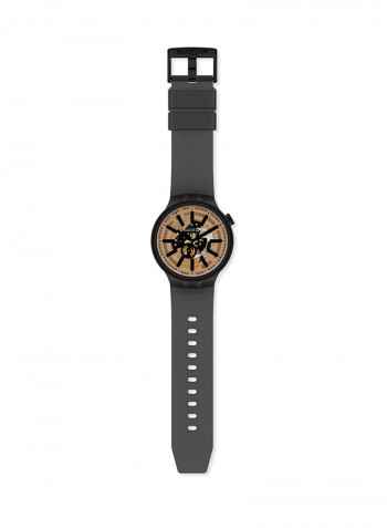 Dark Taste Black Silicon Strap Watch