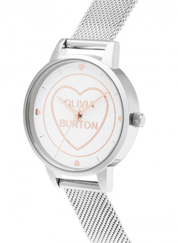 Women's Candy Shop White & Heart Dial Watch