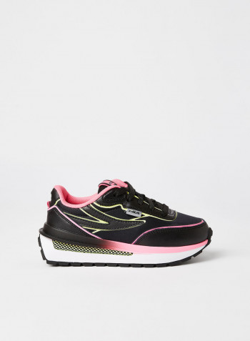 Kid's Renno Sneakers Black/Sugar Plum /Sharp Green