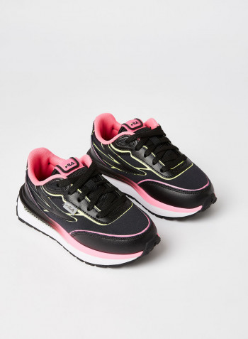 Kid's Renno Sneakers Black/Sugar Plum /Sharp Green