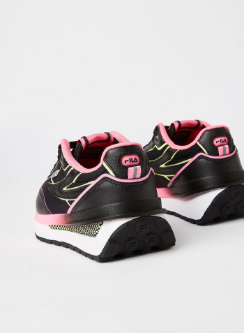 Kid's Renno Sneakers Black/Sugar Plum /Sharp Green