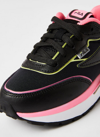 Kid's Renno Sneakers Black/Sugar Plum /Sharp Green